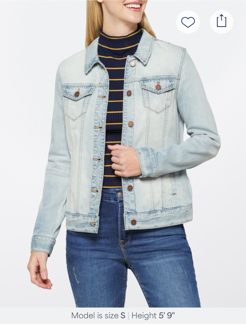 Market and Spruce Camilla Light Blue Denim Jacket